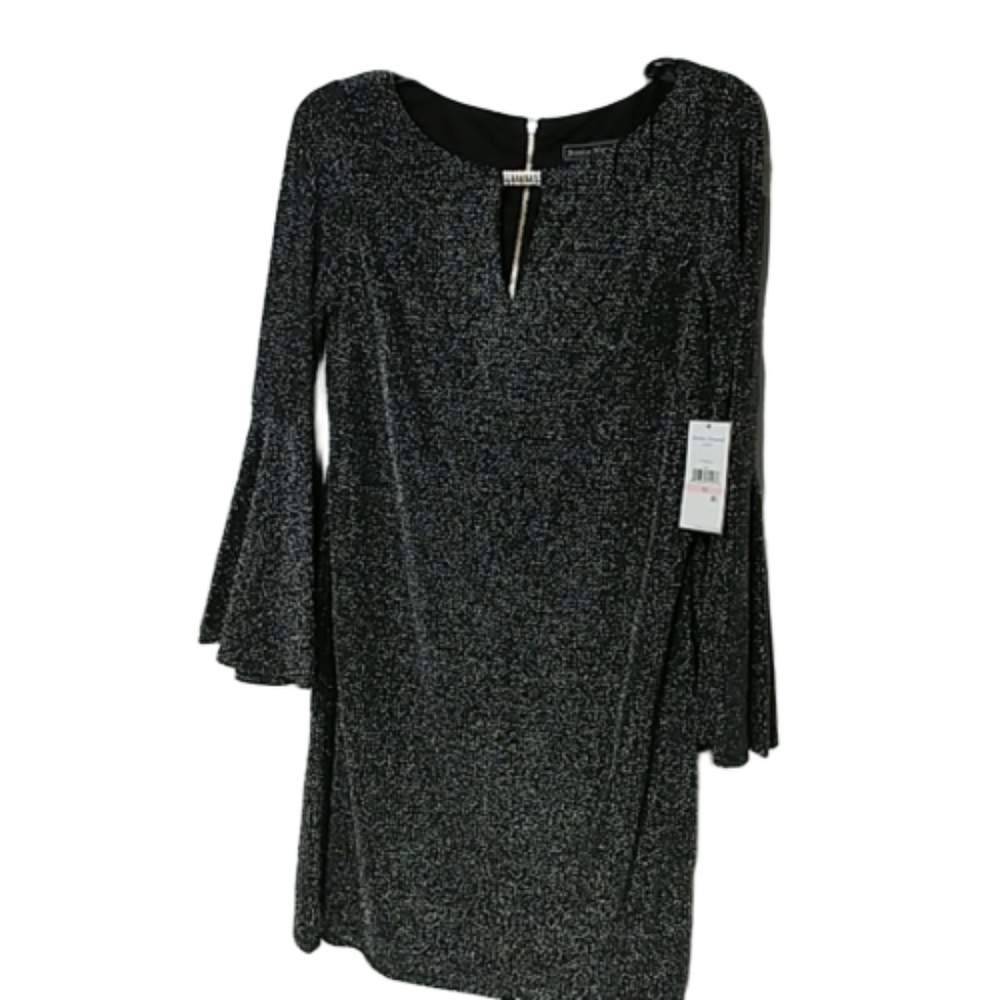 NWT! Jessica Howard Shimmer Black Cocktail Dress